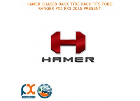 Hamer Chaser Rack Tyre Rack Fits Ford Ranger Px2 Px3 2015-present